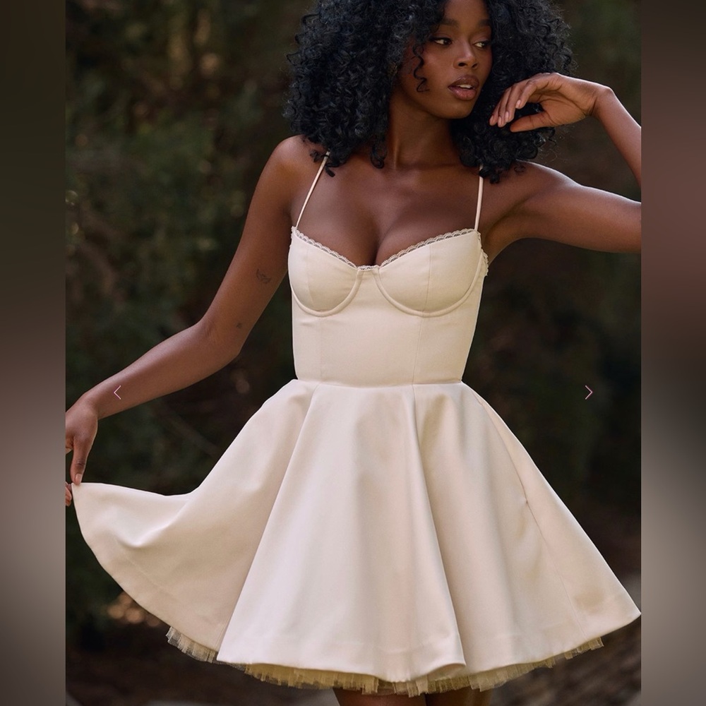 House of CB Minimoiselle Vintage Cream Tulle Mini Dress – Small